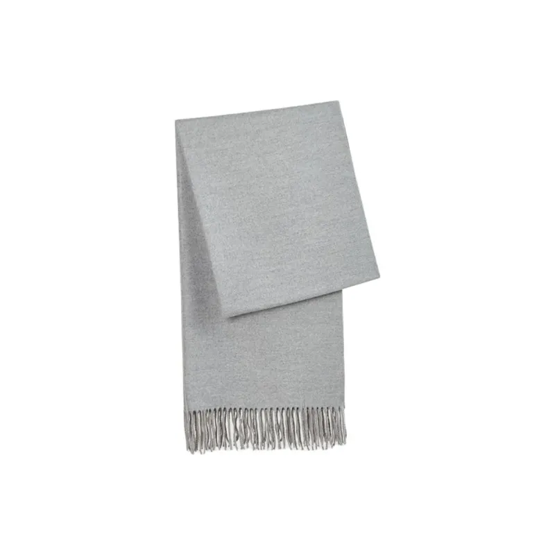 Narandu Knit Scarves Women's Light Gray+Heather Gray-0