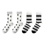4 Pack[Small Claw All over Print 2+Wide Horizontal Stripes 2]