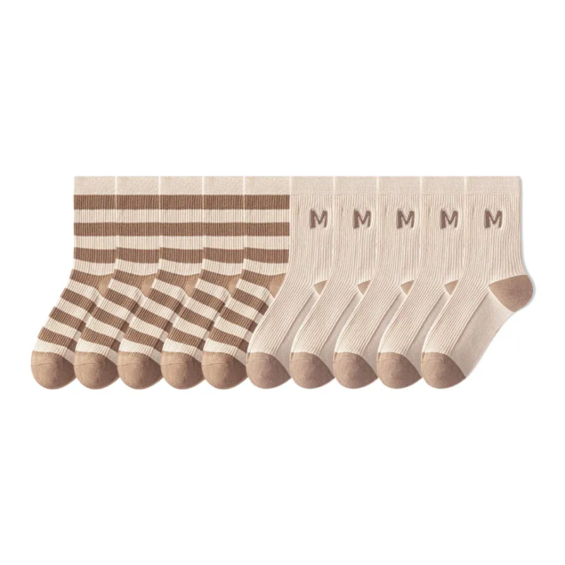 Lan Miao Mid Calf Socks Women's 10 Pack-6