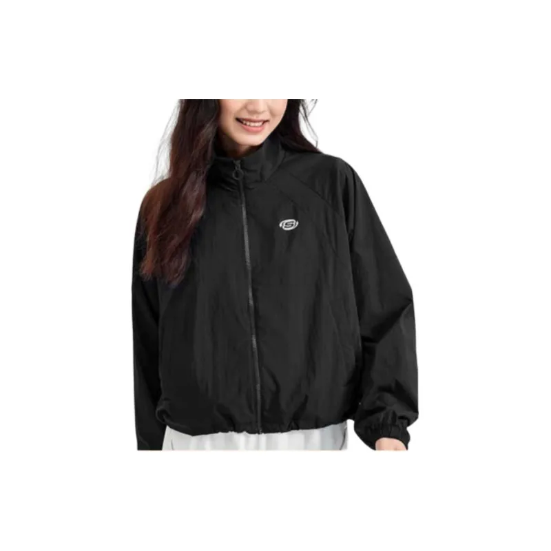 Skechers Trench Coat Women's Carbon Black-2