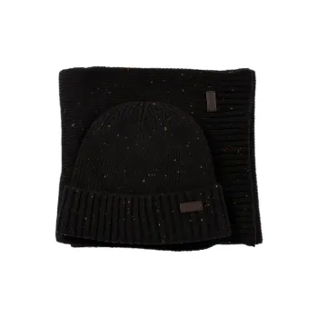 BARBOUR Wool Beanies Men's Black