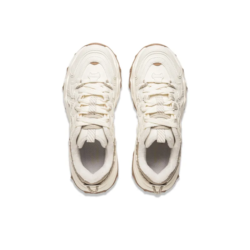LiNing Cat's Claw Lite 2 Anti Slip Wear Resistant Low Top Casual Shoes Women's Beige-3