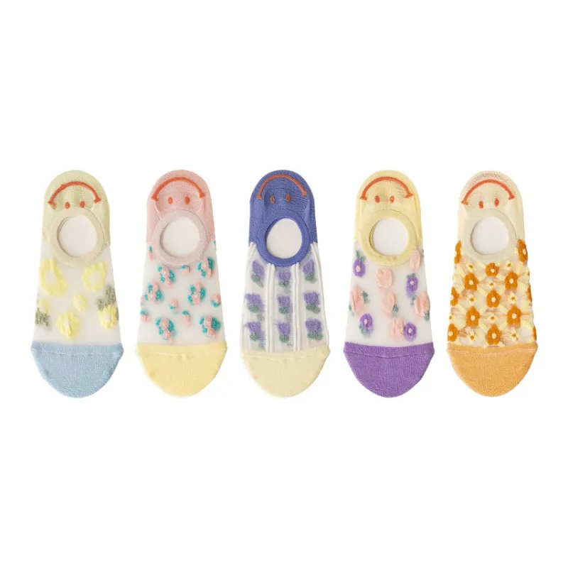 MIIOW No Show Socks Women's Combo Set-19