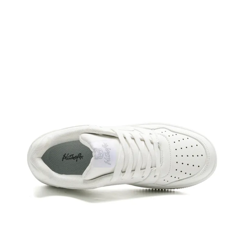 ALI THE FOX Anti Slip Wear Resistant Lightweight Breathable Low Top Skateboard Shoes Unisex White Box Included-2