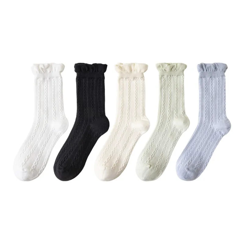 MIIOW Mid Calf Socks Women's Combo Set-20