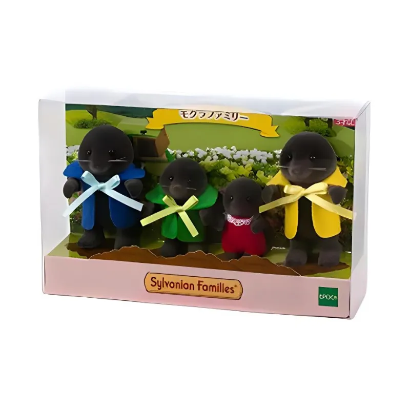 Sylvanian Families Mole Family Dolls Plush Doll Packaging Height 10.2cm-1