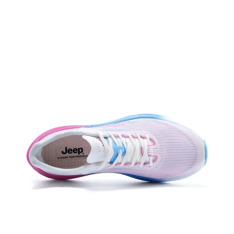 Jeep Anti Slip And Wear Resistant Lightweight Low Top Running Shoes Men's Light Blue-3