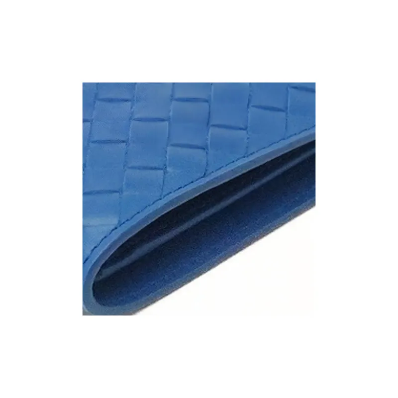 Bottega Veneta Leather Wallet Women's Blue-4