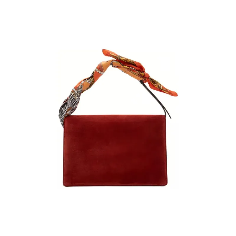 GUCCI Suede Shoulder Bag, Handbag, Shoulder Bag Women's Red-1