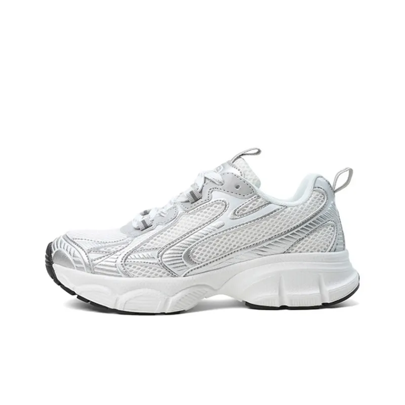 LPMX Anti Slip Wear Resistant Low Top Casual Running Shoes Men's White Gray-0