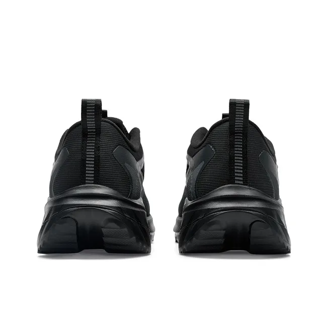 XTEP Comfortably Slip Resistant Coverage Rebound Low Top Casual Running Shoes Men's Black Gray-5