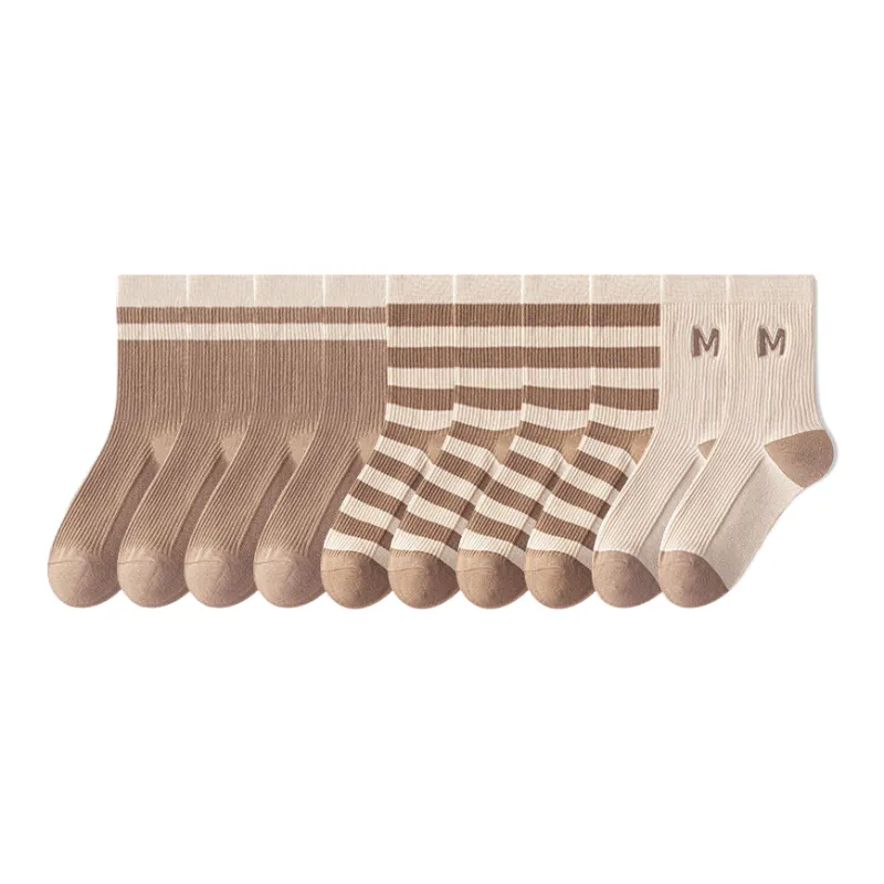 Lan Miao Mid Calf Socks Women's 10 Pack-2