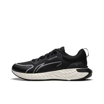 LiNing Cloud Shield Cushioned Slip Resistant Rebound Low Top Casual Running Shoes Men's Black White