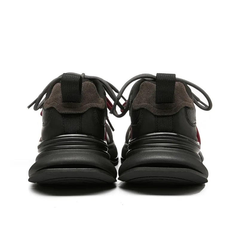 LEECAT STUDIO Anti-Slip Wear-Resistant Breathable Lightweight Height Increasing Low-Top Chunky Sneakers Women's-10