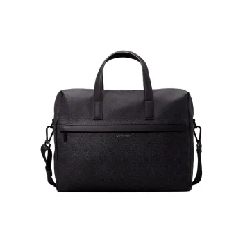 CALVIN KLEIN Artificial Leather Laptop Bag, Shoulder Bag, Crossbody Bag, Handbag Men's Black