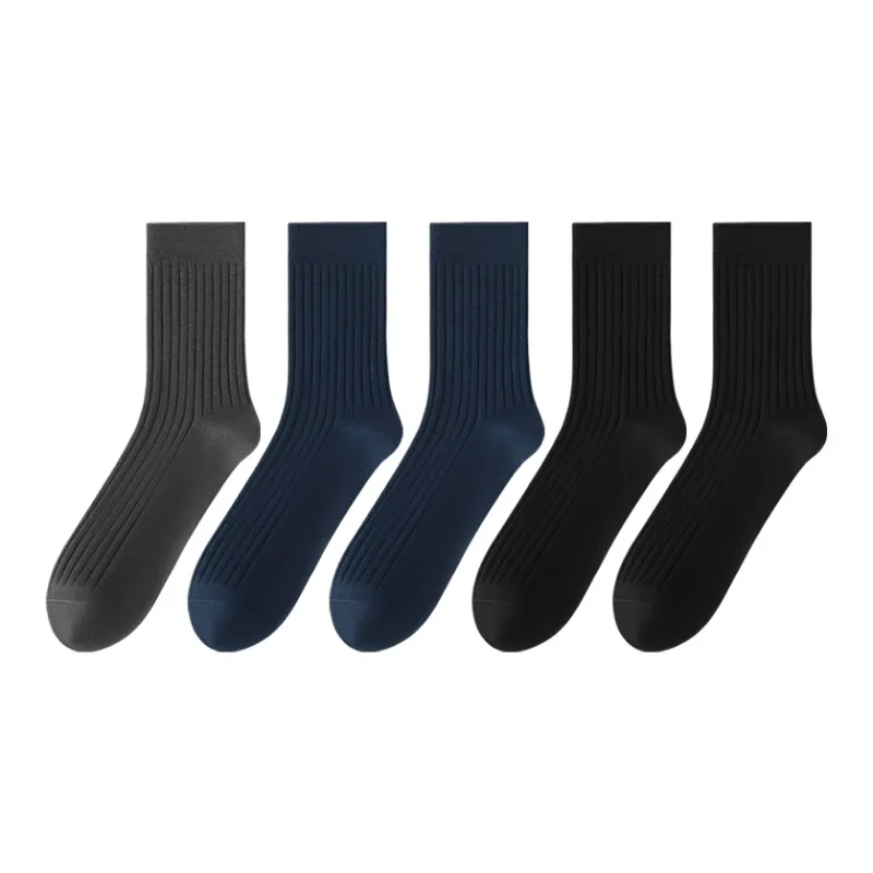 SHIWAJI Mid Calf Socks Men's 5 Pack-8