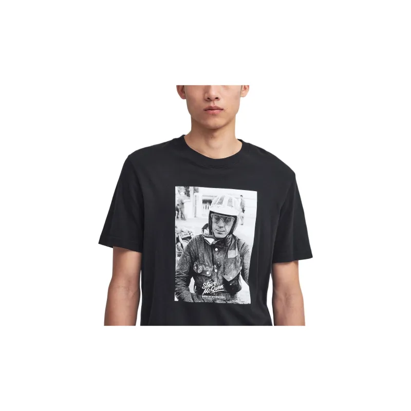 BARBOUR International Graphic Printed T Shirt-4