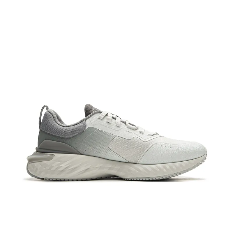 LiNing Cloud Shield Anti Slip Wear Resistant Low Top Casual Running Shoes Men's Gray-1