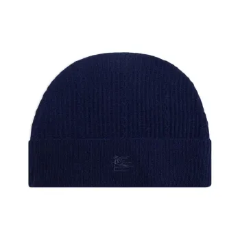 ETRO Logo Embroidered Knitted Beanie