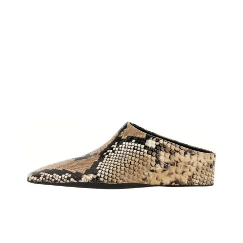 JIL SANDER Snakeskin-effect Leather Mules