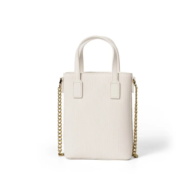 OMI Synthetic Leather One Shoulder Handbag Women's Black/White-2