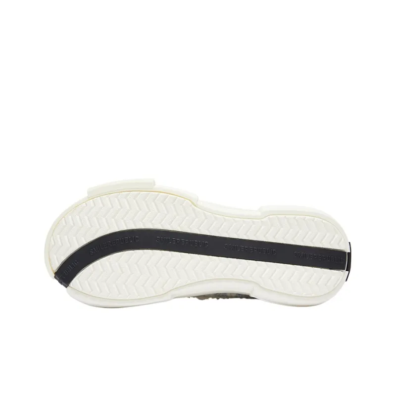 SMILEREPUBLIC Anti Slip And Wear Resistant Height Increasing Low Top Skateboard Shoes Unisex Blue White-6