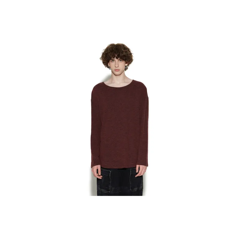 VANN VALRENCÉ Sweater Unisex Dark Red-6