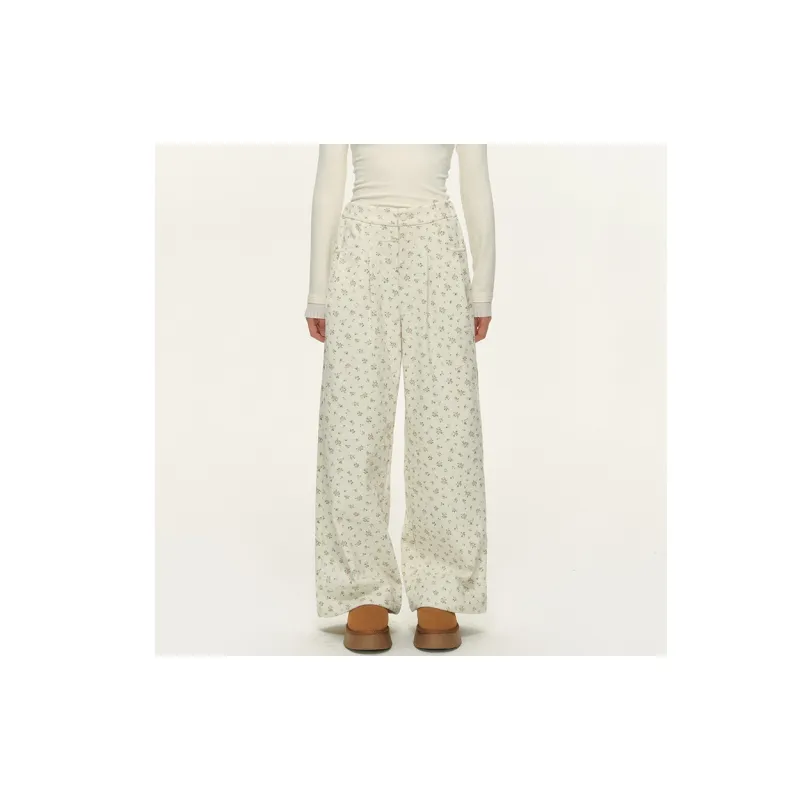 NTOT Casual Pants Women's Beige-6