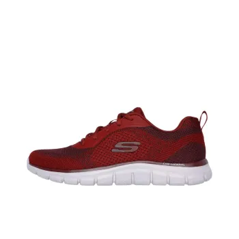 Skechers Track Breathable Low Top Casual Shoes Men's Red
