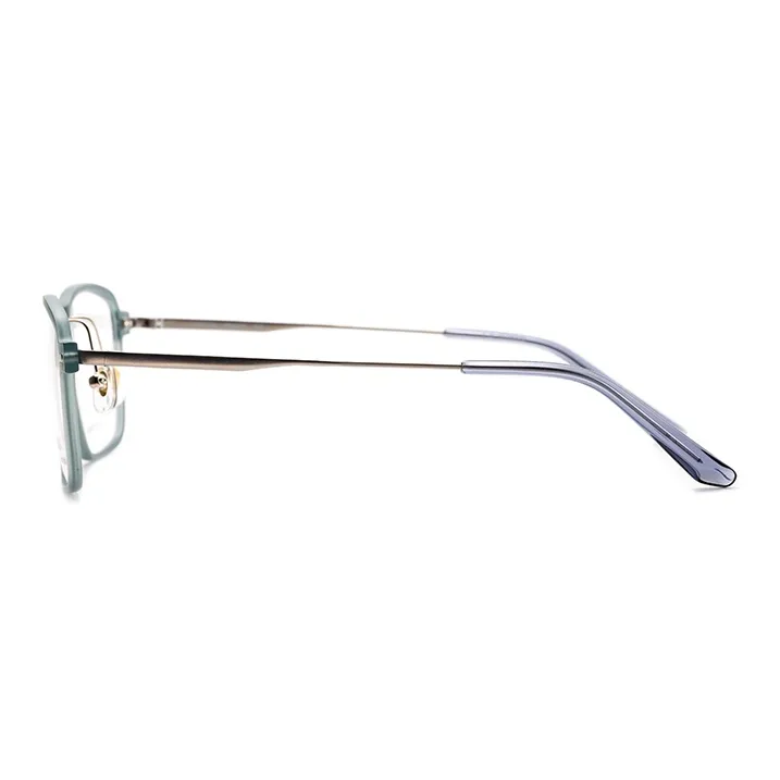 SEIKO Titanium Β Titanium Square Eyeglass Frames Unisex Turquoise-4