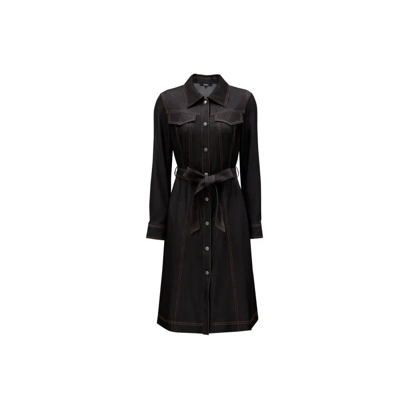 ONLY Denim Long Skirts Women's E39 Handsome Black-2