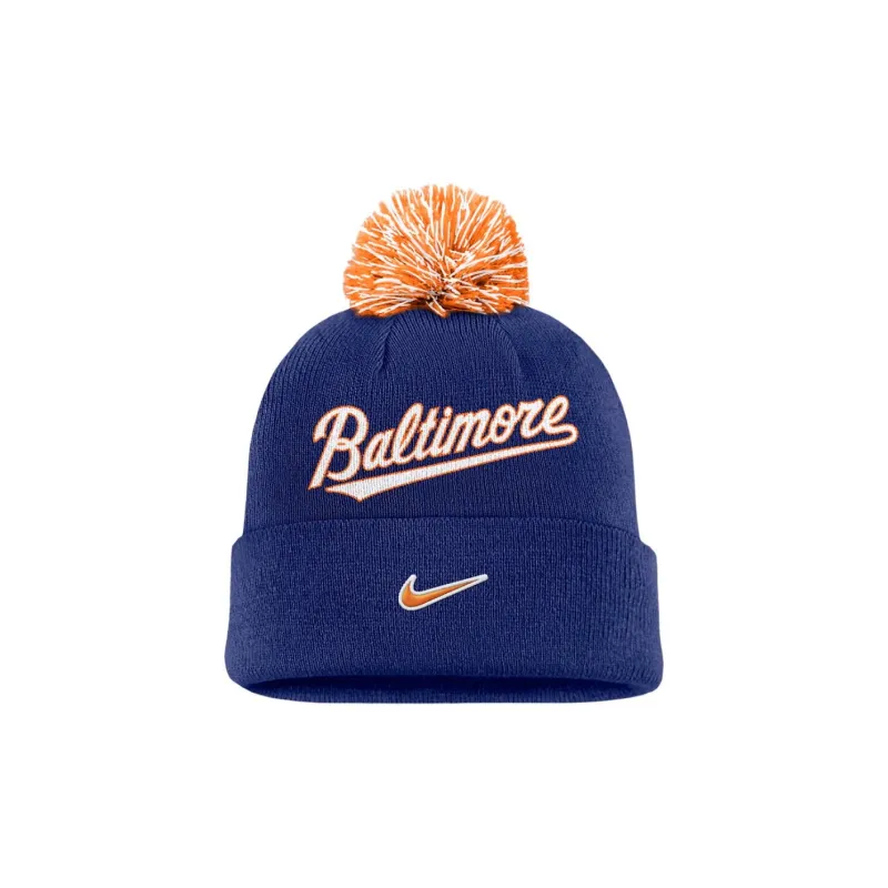 Nike Baltimore Orioles Peak Men's Nike Mlb Cuffed Pom Beanie-1