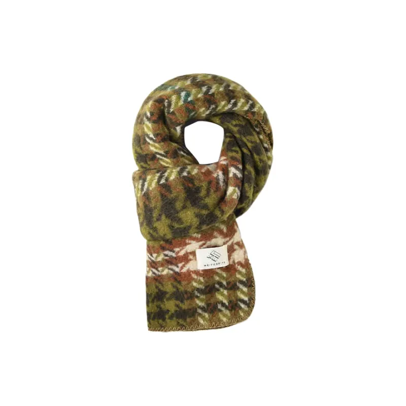 CARTELO Faux Cashmere Knit Scarves Unisex-5