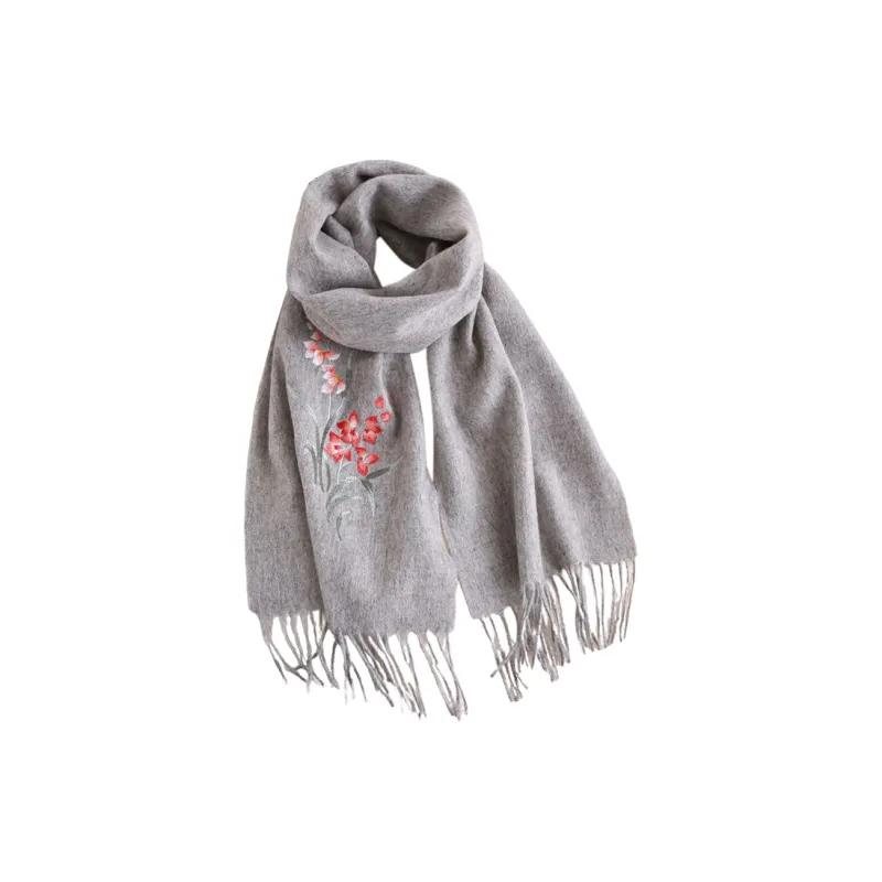 Hang Silk Road Wool Knit Scarves Women's-9