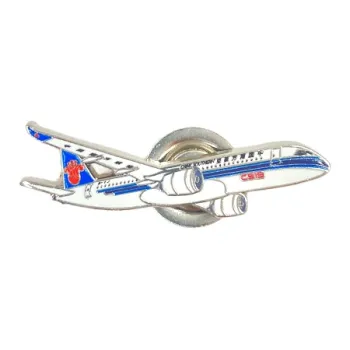 ZHONGGUONANFANGHANGKONG C919 Plane Metal Zinc Alloy Badges
