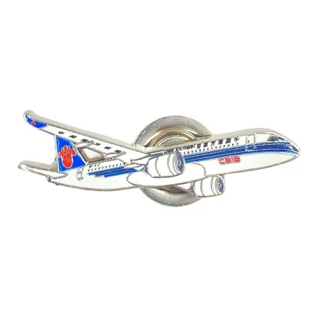 ZHONGGUONANFANGHANGKONG C919 Plane Metal Zinc Alloy Badges-0