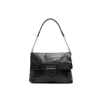 LOVE MOSCHINO Croc print Shoulder Bag