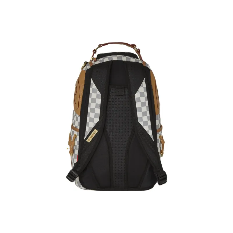SPRAYGROUND Artificial Leather Backpack Unisex Latte Brown-4