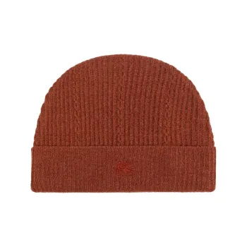 ETRO Logo Embroidered Knitted Beanie
