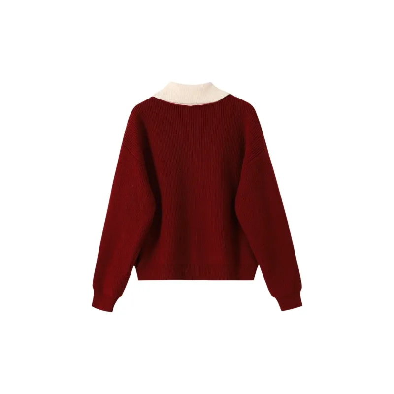 YGPRW Knitwear Women's Red-1
