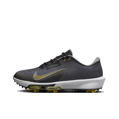 Nike Air Zoom Infinity Golf Shoes Unisex Low-Top Black/Cool Grey/Pure White Gold/Infinite Gold