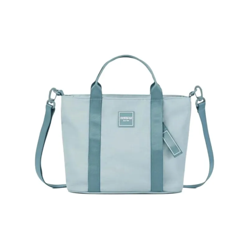 AMERICAN TOURISTER Polyester Tote Bag, Shopping Bag, Shoulder Bag, Crossbody Bag, Handbag Mini Women's Dusty Blue-0