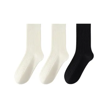 SHIWAJI Mid Calf Socks Women's Box Of 3 Pairs