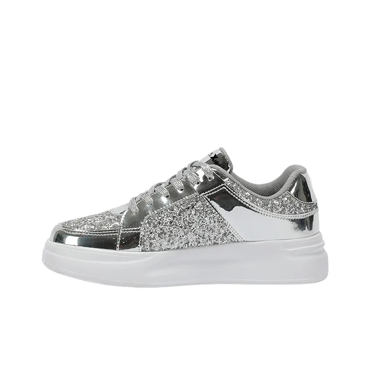 Singing Wear-Resistant Lightweight Breathable Height Increasing Low-Top Skateboard Shoes Women's-5