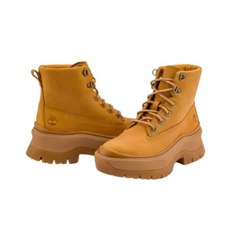 Timberland Wear Resistant Slip Resistant Crew Outdoor Boots Women's Yellow-3