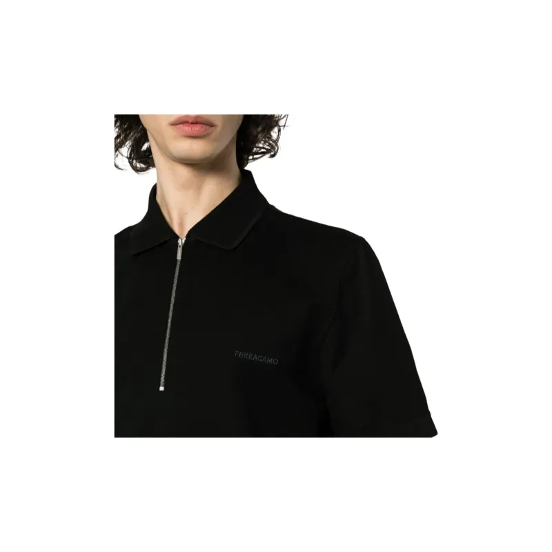Ferragamo Logo Embroidered Polo Shirt-7