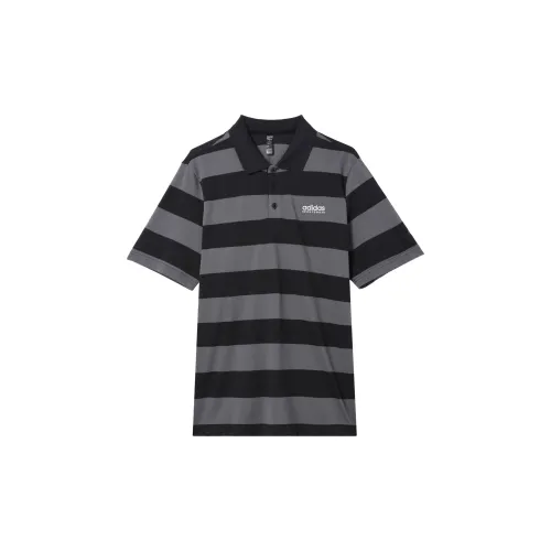 Adidas Polo Shirt Men's Black/Dark Gray