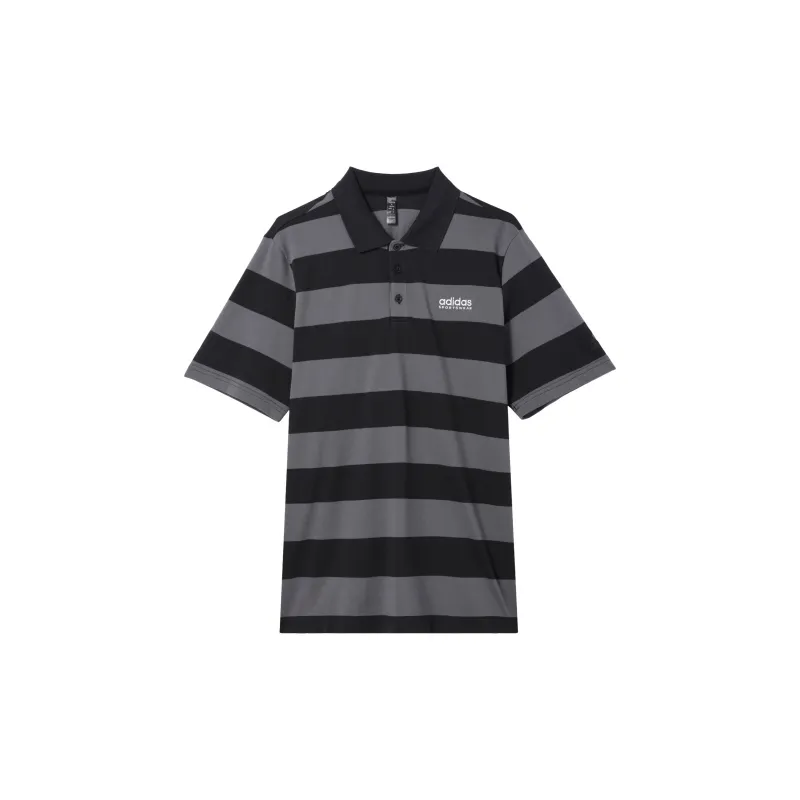 Adidas Polo Shirt Men's Black/Dark Gray-0