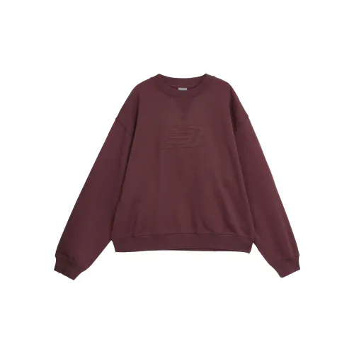 New Balance French Terry Sweatshirts Women's Plum Brown