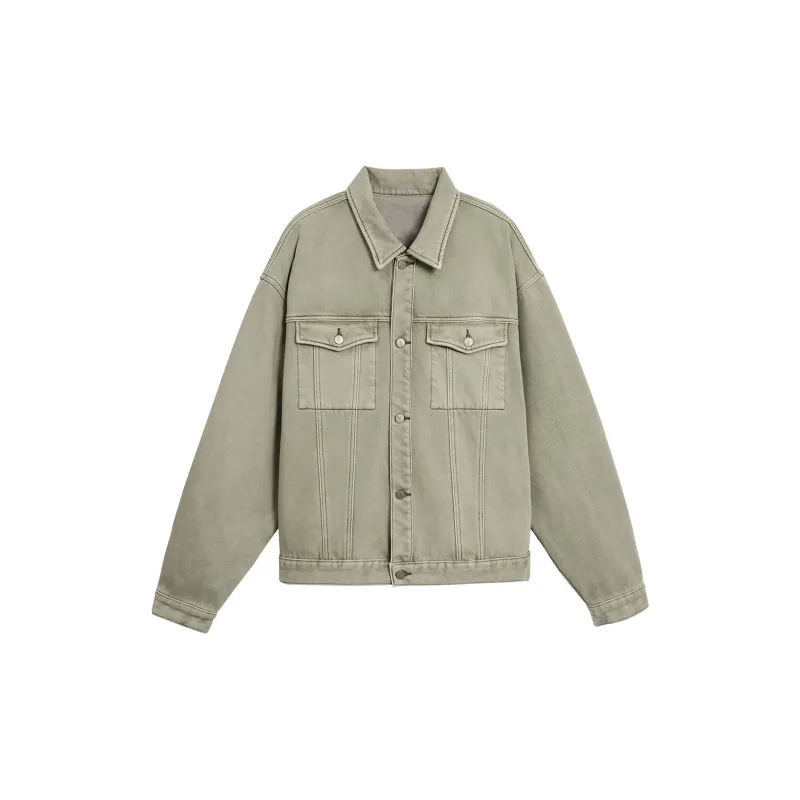 Bodydream Denim Jackets Unisex Light Gray-1
